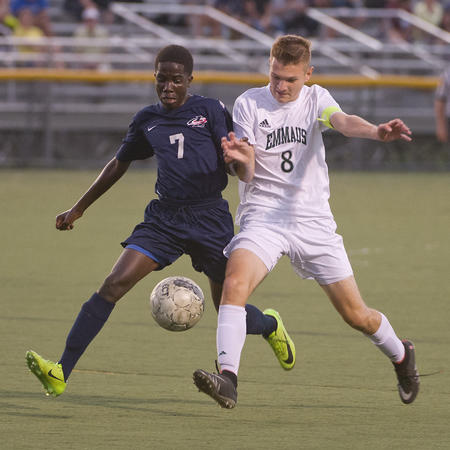 Tonight, EHS boys soccer will face their rivals, Parkland, in the district championship. Photo courtesy of Emmaussports.com