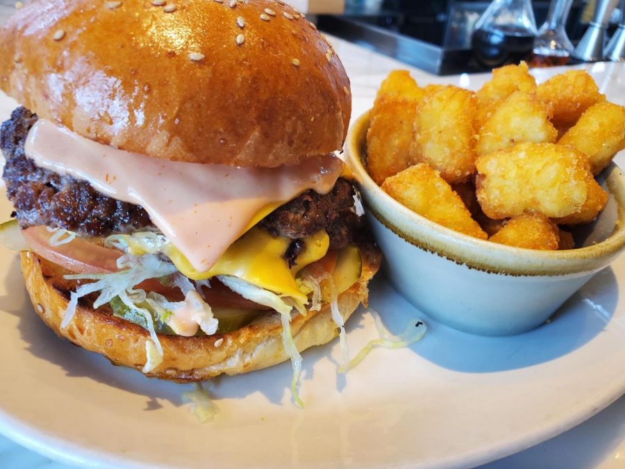 The Shelby offers a signature burger called The Shelby Burger. Photo by Max McGrath.