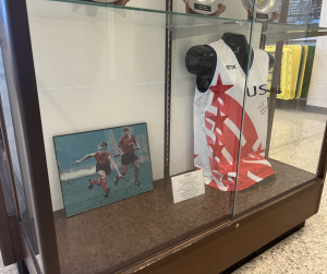 The display case that previously showcased Nothsteins memorabilia. Photo by Liza Duerholz.